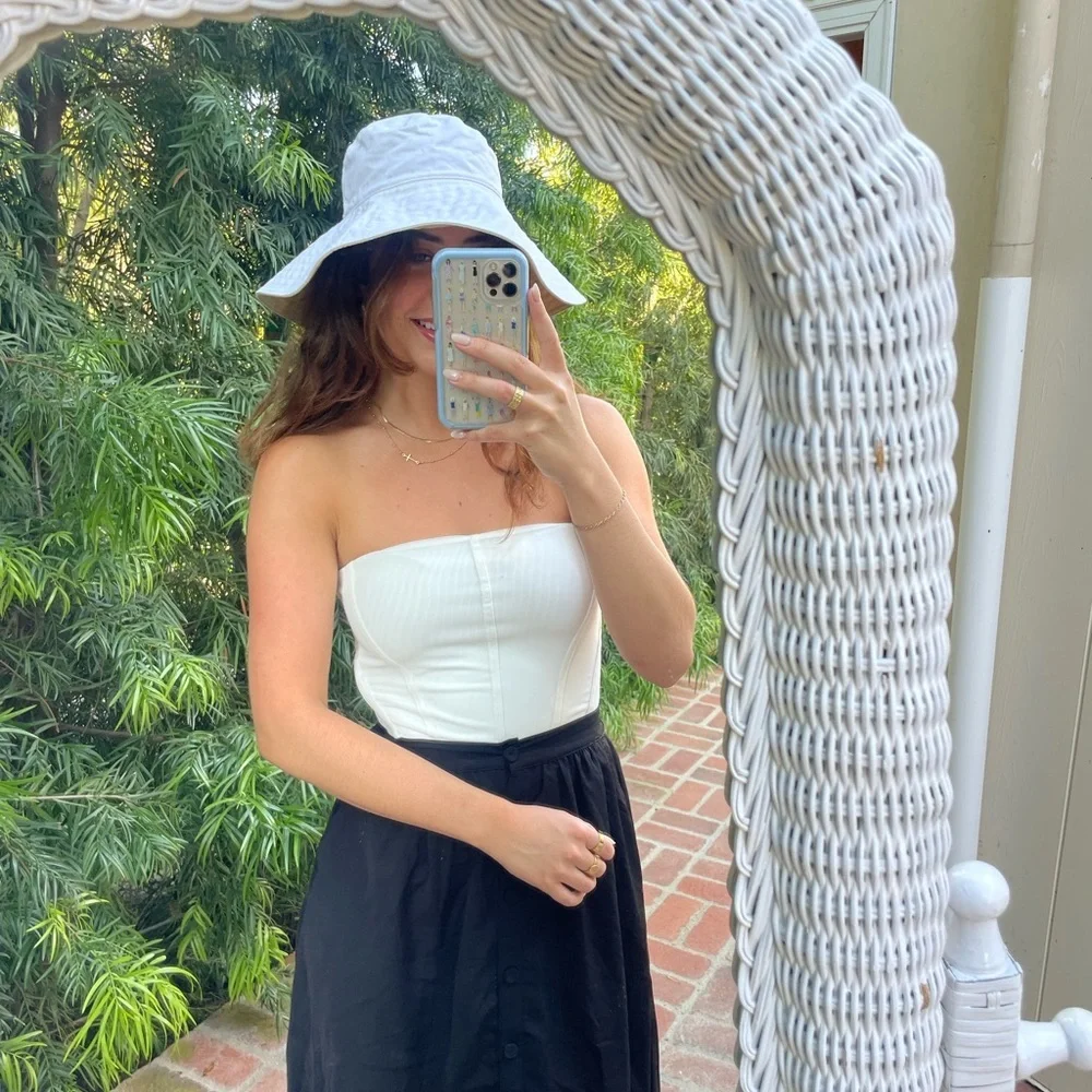 Reversible banana republic bucket hat